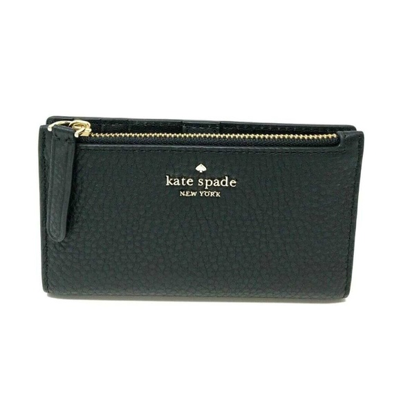 Kate Spade Handbags - Kate Spade Jackson Small Slim Bifold Wallet Black